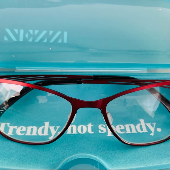 NWOT Zenni Red Metal Reading Glasses - 1.50 - Picture 3 of 7